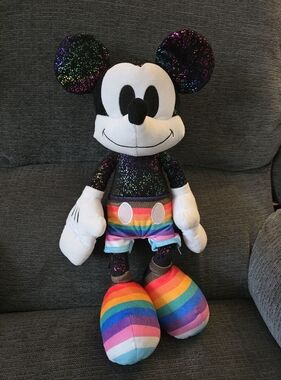 Disney Pride Mickey Mouse Plush.